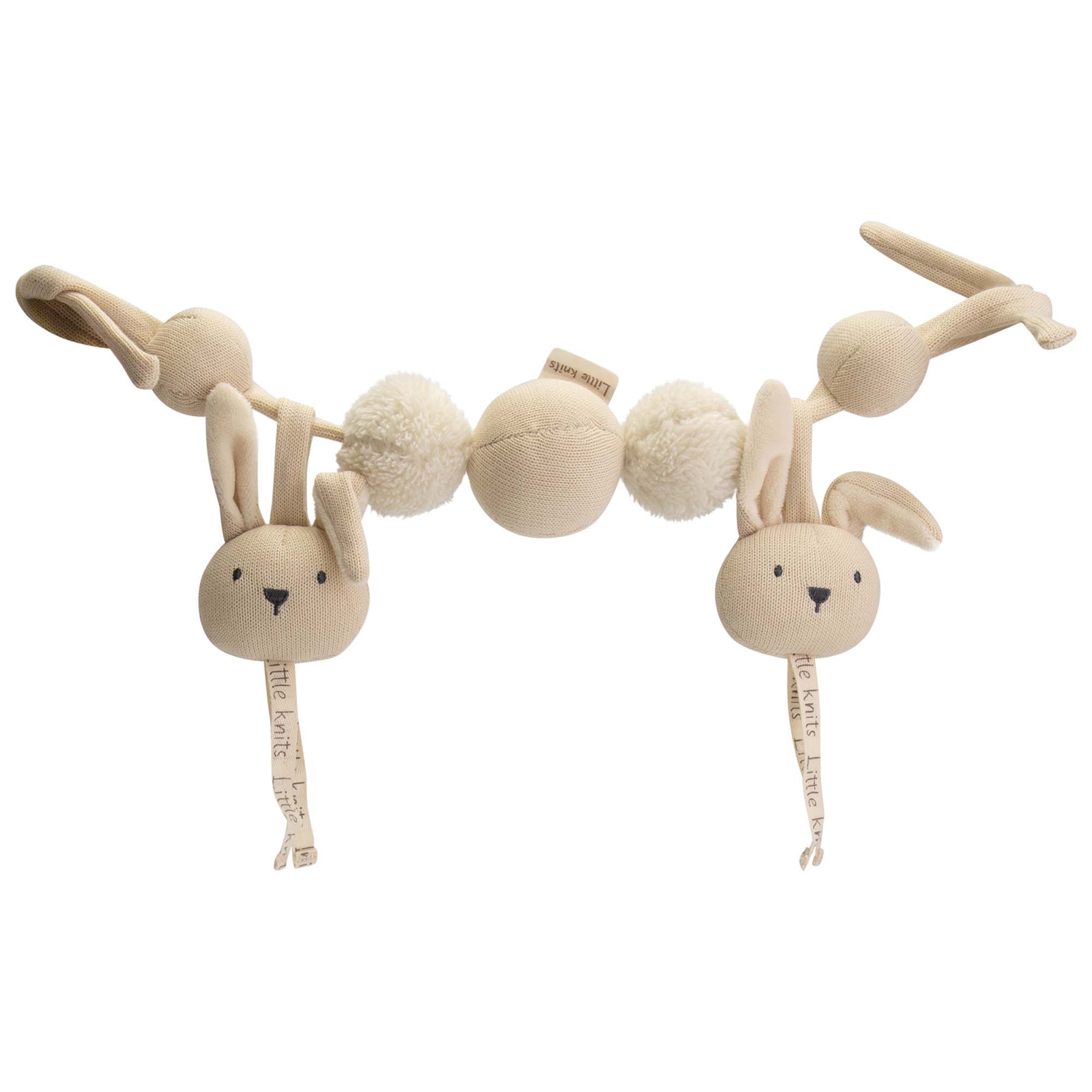 Prénatal wagenspanner Little Knits Ecru Melange