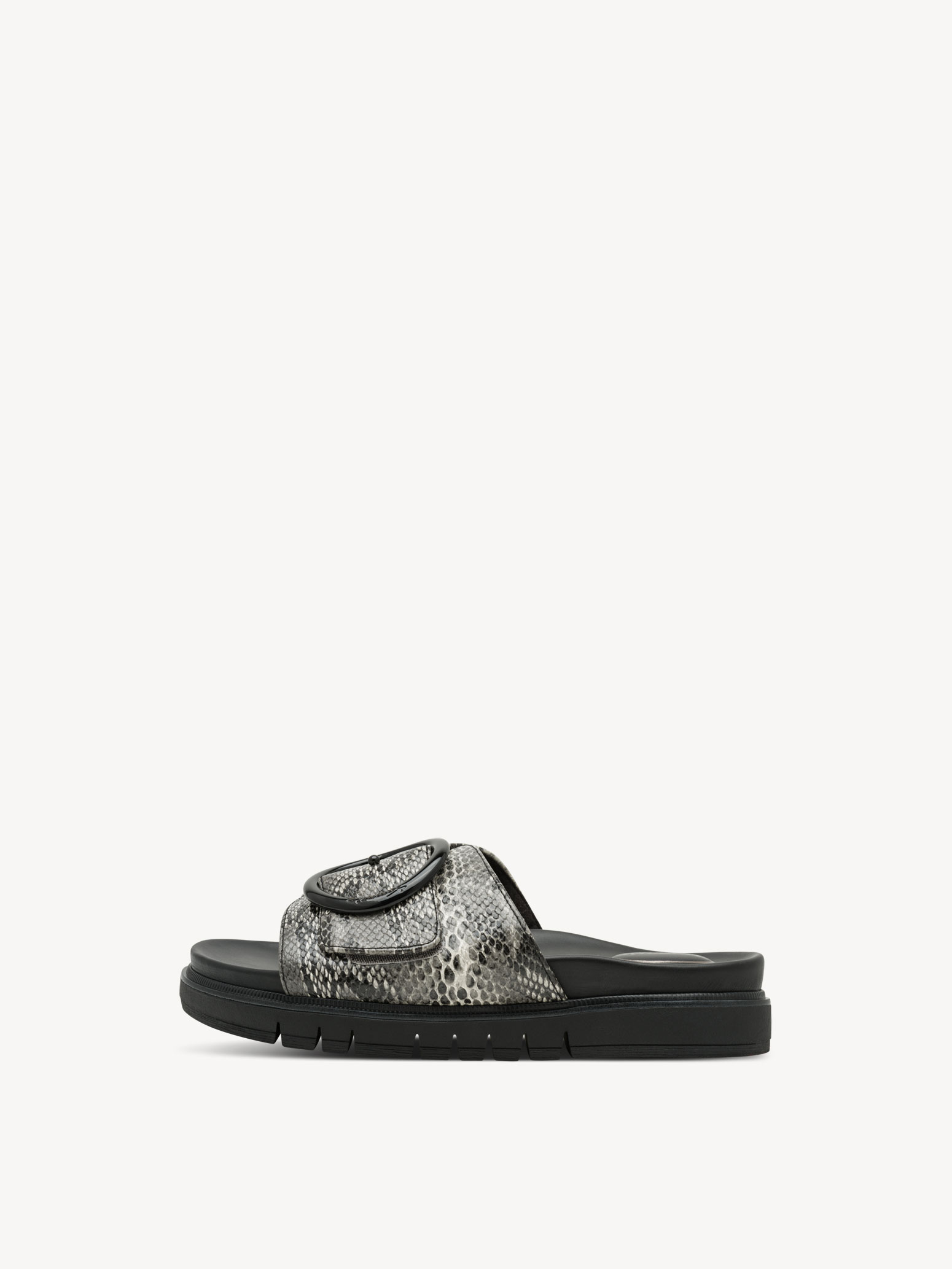 Leren Slipper - zwart