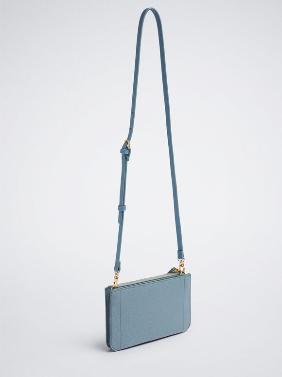 Bolsa de ombro básica - Azul