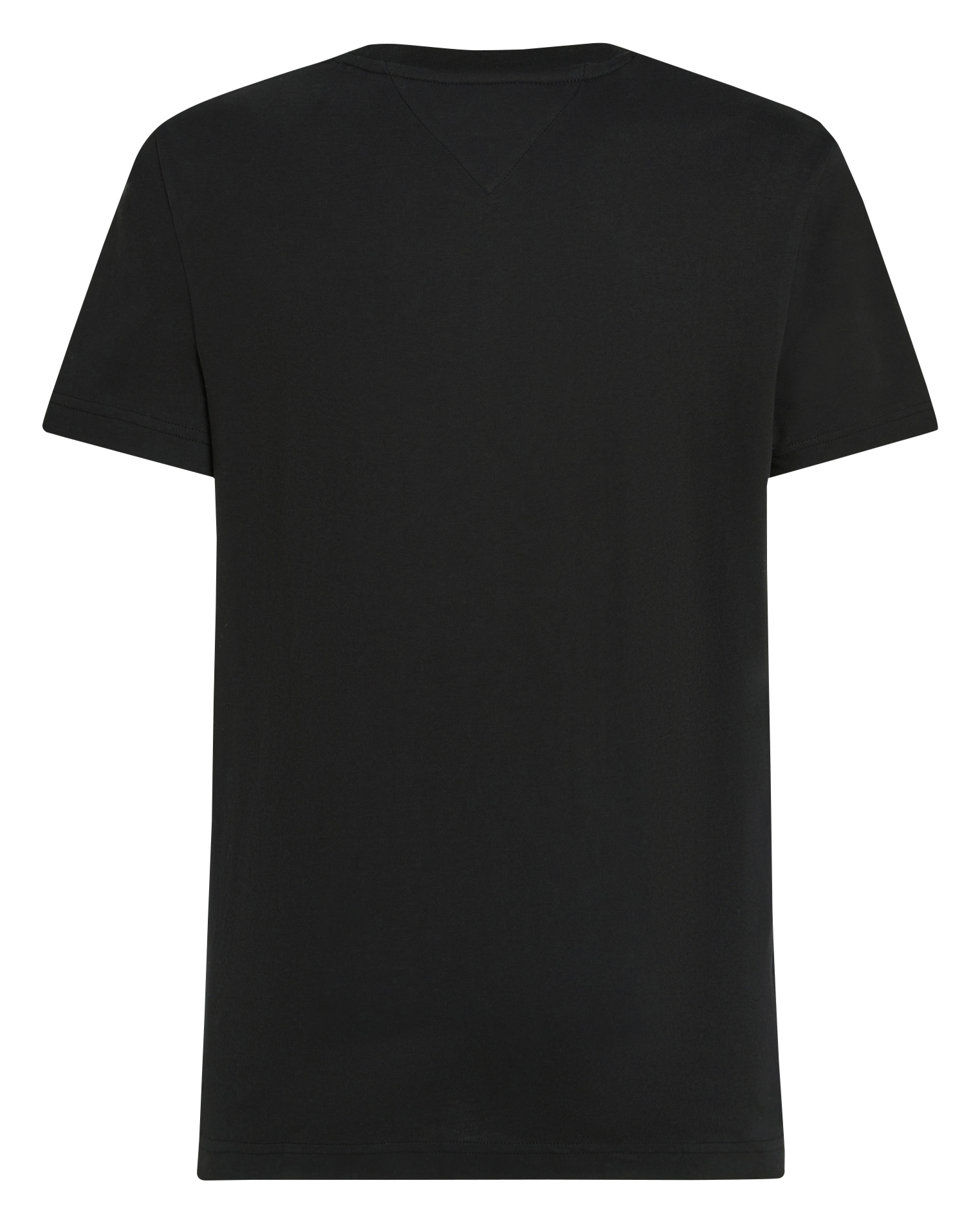 Tee-shirt col rond droit en coton | Noir