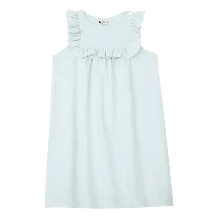 Risu Risu Robe de Nuit Plumetis Bio Nila | Vert d'eau