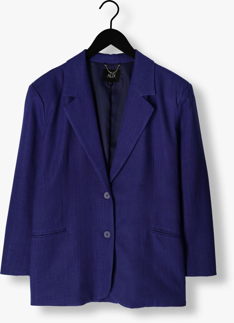 ALIX THE LABEL grijze alix the label blazer ladies woven boucle oversized blazer