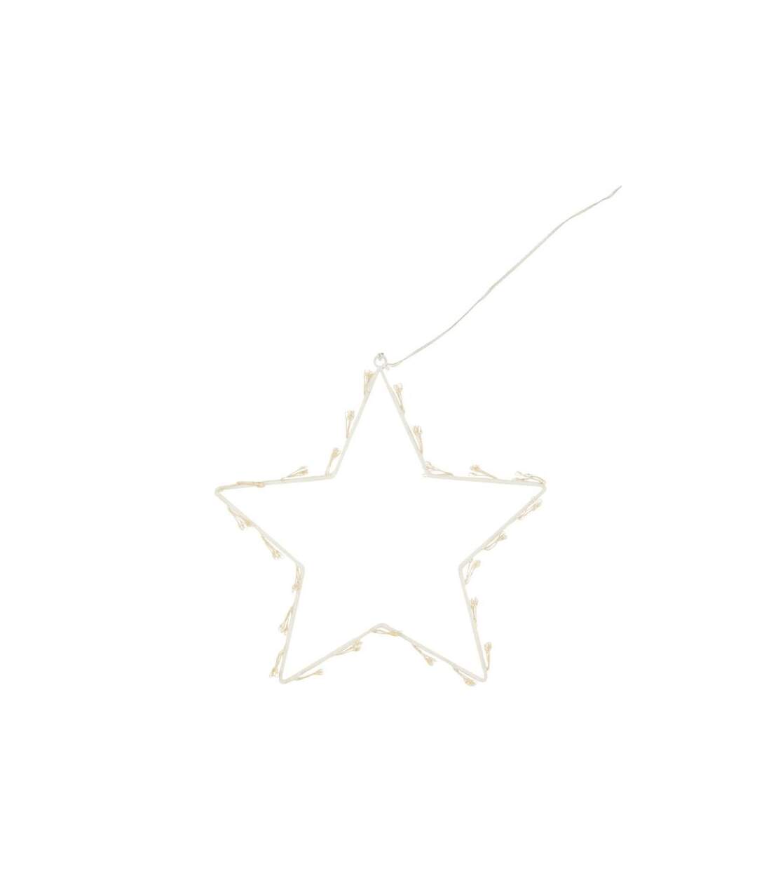 Paris Prix - Décoration De Noël à Led étoile 30cm Blanc