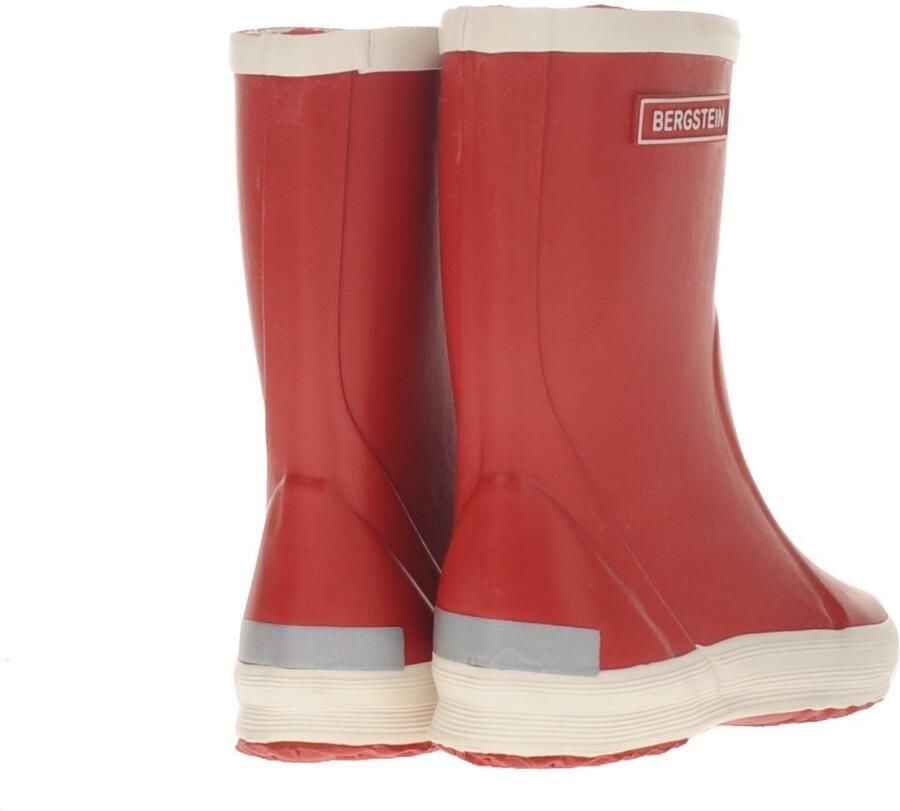 Bergstein regenlaarzen Rood wit Rubber Effen 30