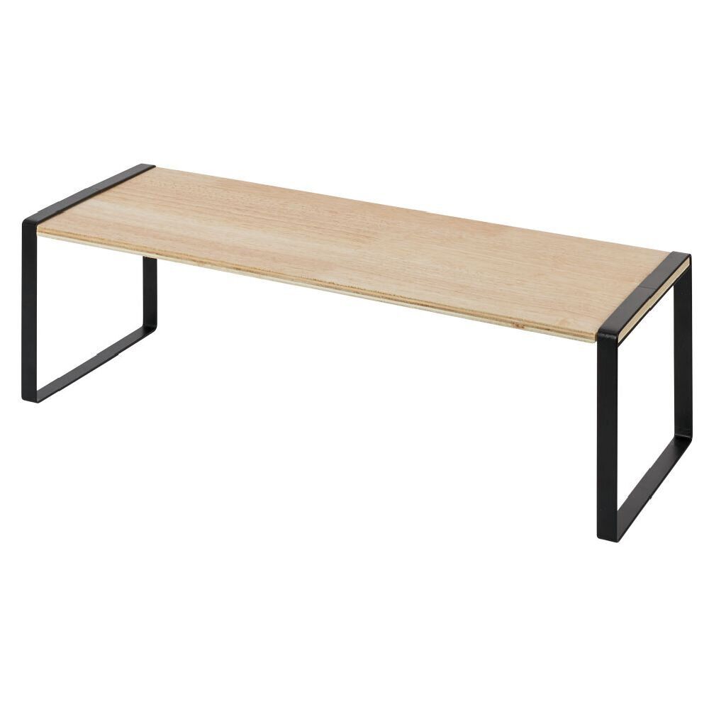 Étagère en bois et métal noir 50x15xH18cm