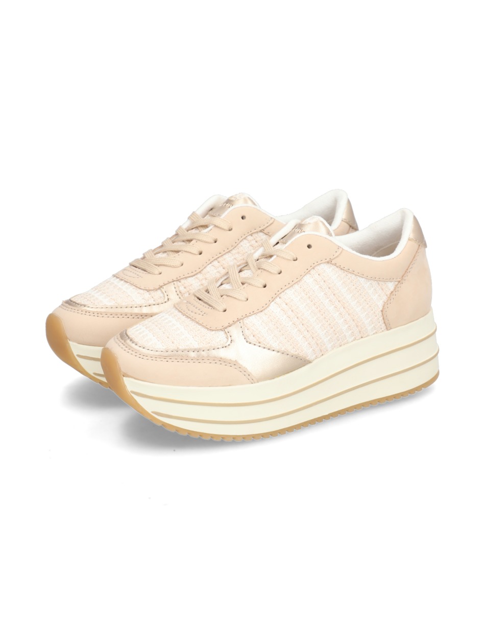 Lederkombination Sneaker