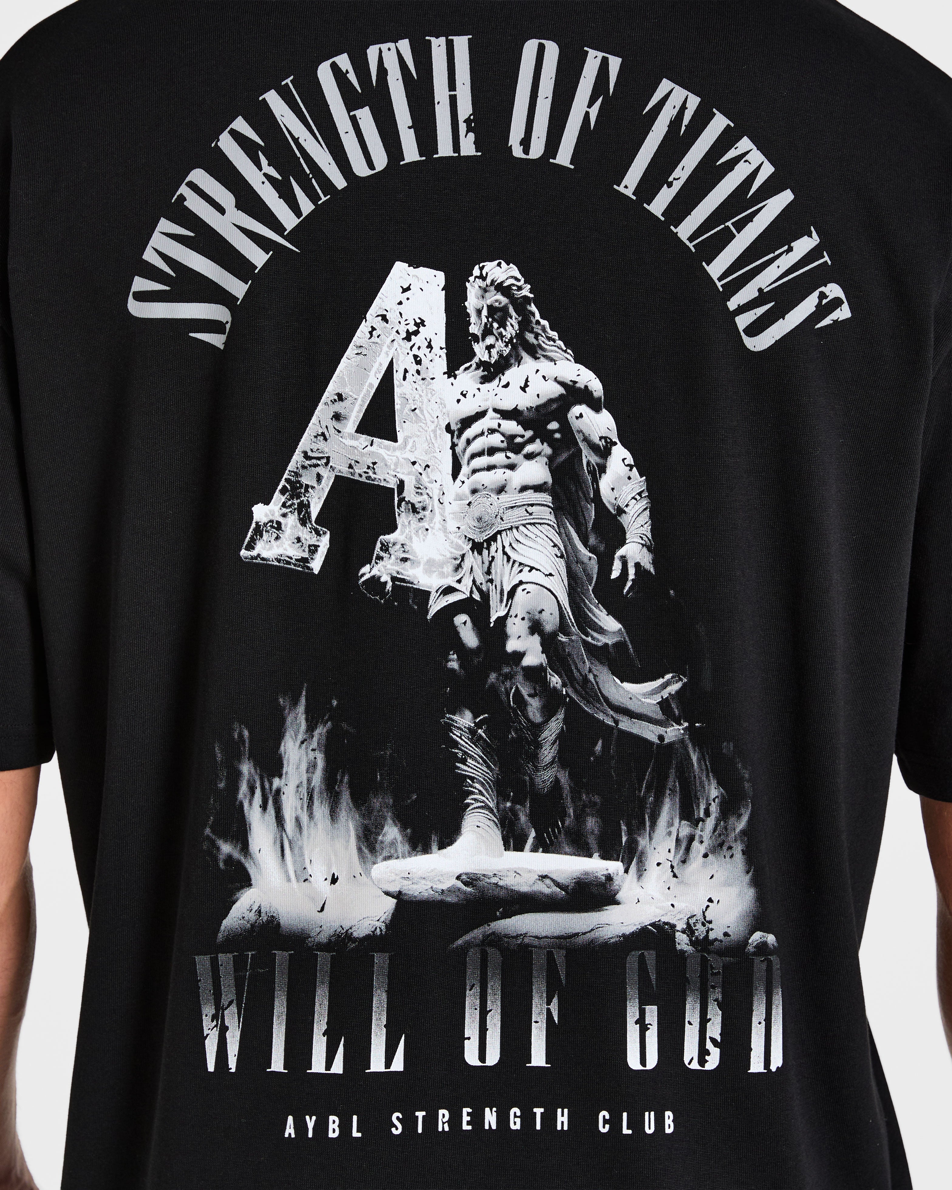 Strength Of Titans Oversized T Shirt