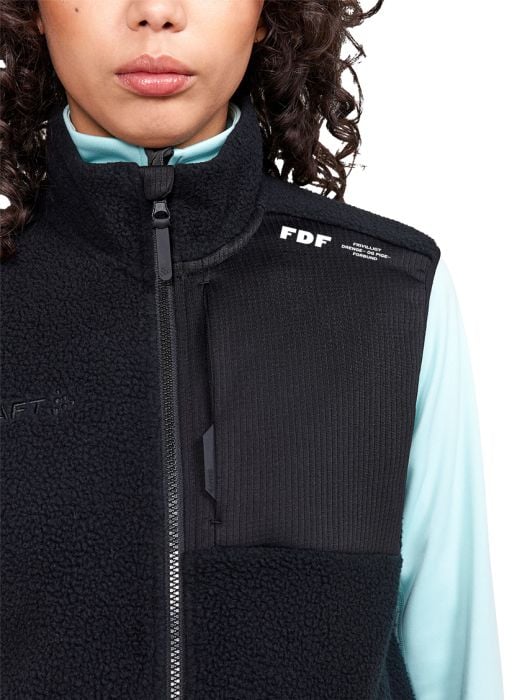 ADV Explore Pile Fleece Vest m/Logo Women