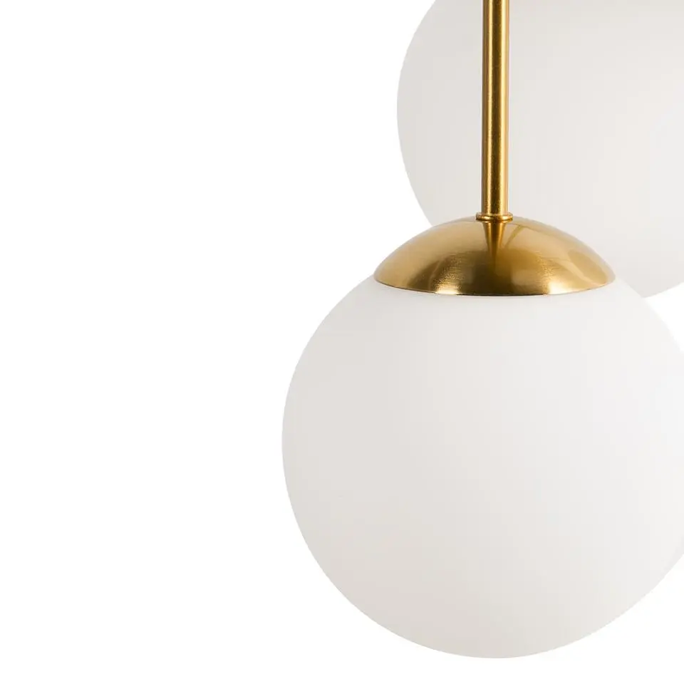 RIANA - Plafondlamp 5 lichten - Messing - IJzer