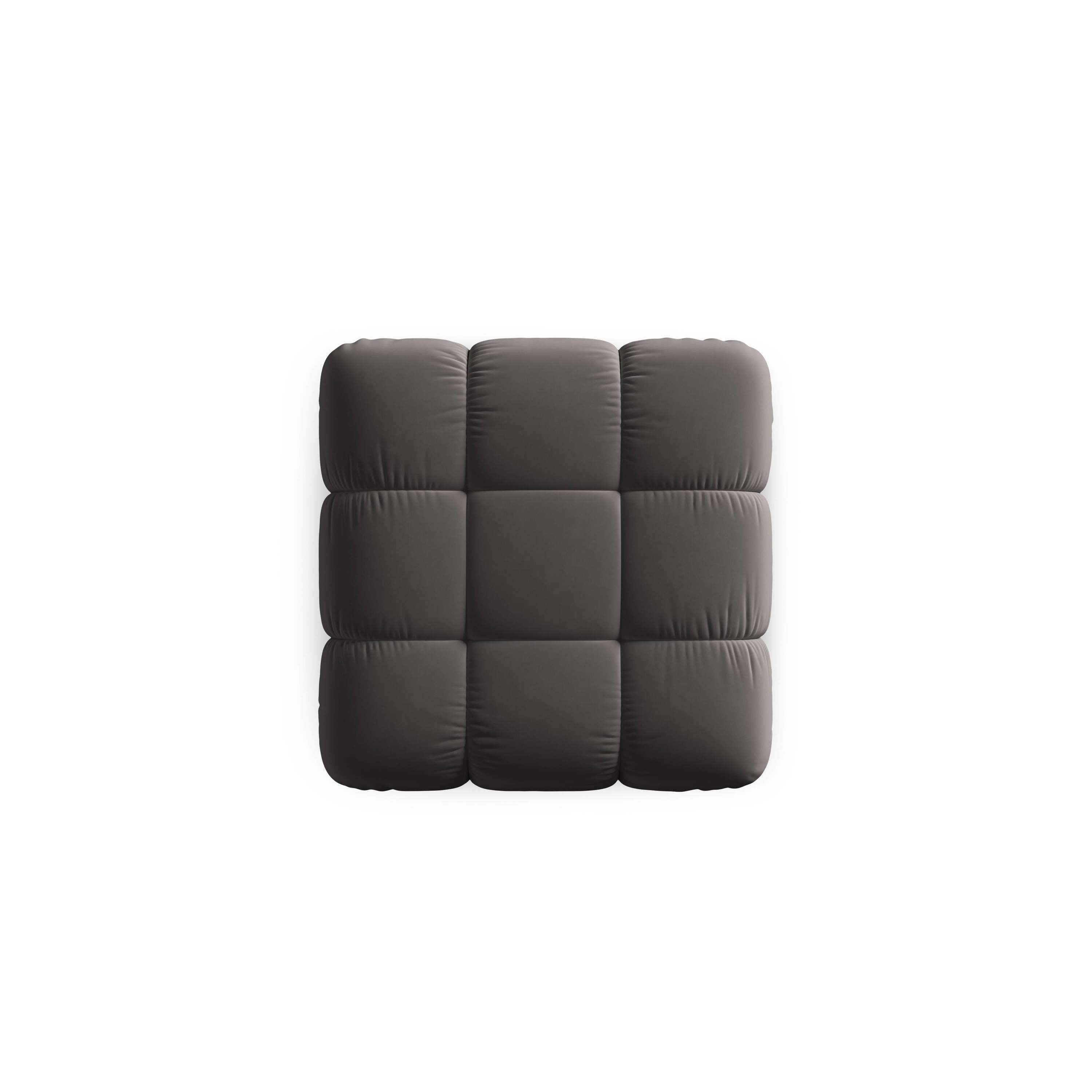 Milo Casa Tropea Modulair Bank Element - Hocker - Donkergrijs