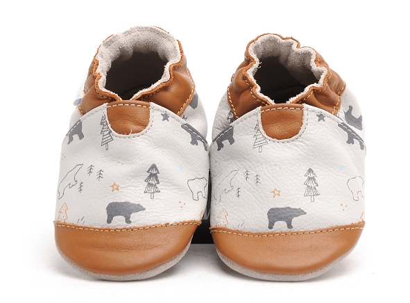 Robeez chaussons bebe wintering bear gris