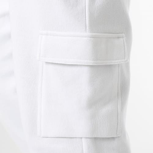 Ensemble Sweat Capuche Et Pantalon Jogging Cargo 1070546 Blanc