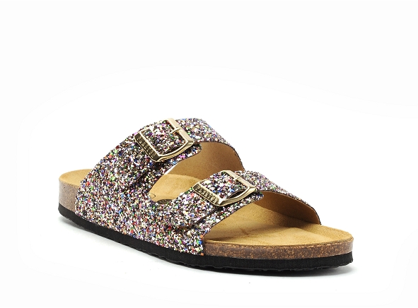 Plakton mules et sabots plats femme beta 180010 multicolore