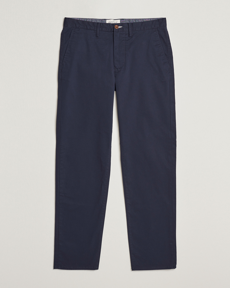 GANT Regular Fit Twill Chino Marine