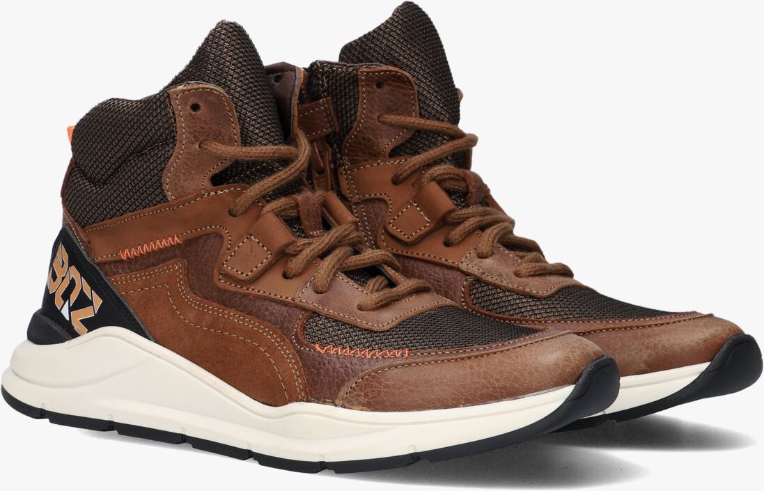 BRAQEEZ cognac braqeez hoge sneaker ravi rio