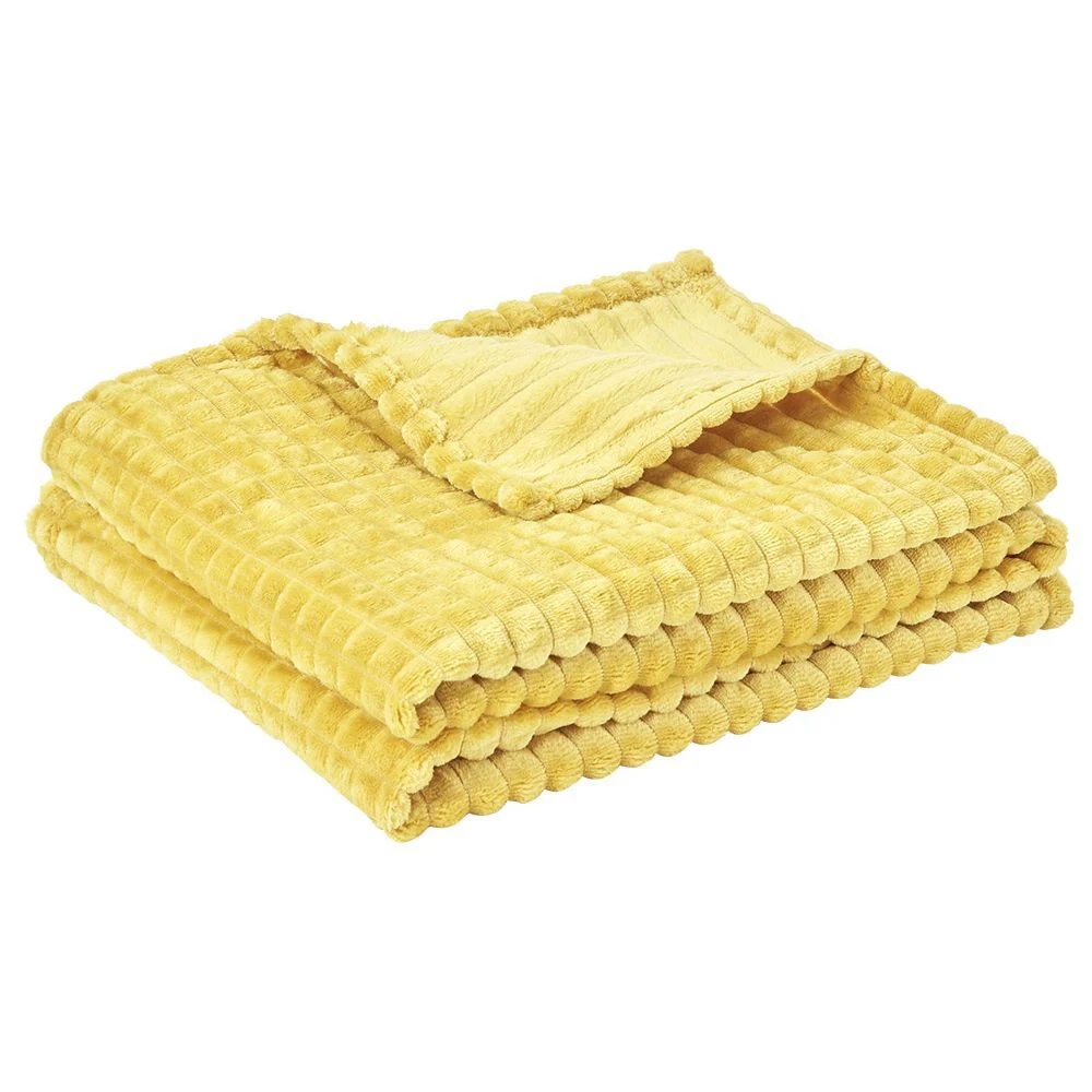 Plaid flanelle motif quadrillé 130x160 cm