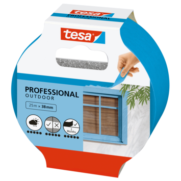 Tesa Professional Outdoor schilderstape blauw 38 mm x 25 m