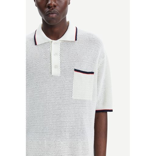 Samsøe Samsøe Cory Polo T-shirt, Whisper White, XL