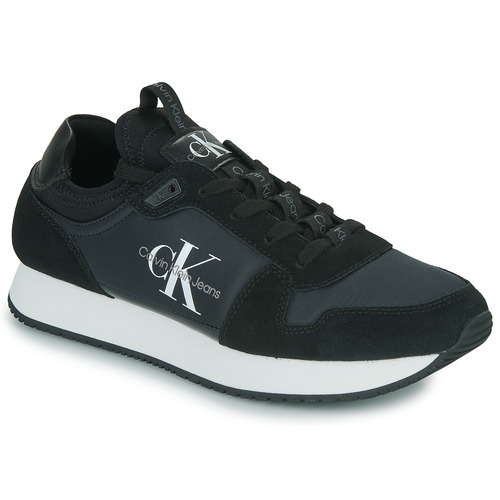 Calvin Klein Jeans - RUNNER SOCK LACEUP NY-LTH - Noir