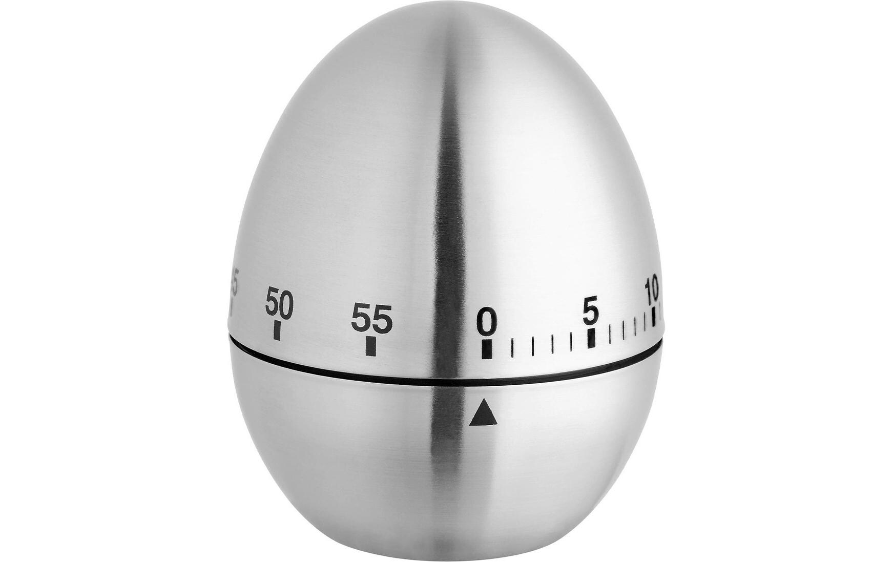 Küchentimer Ei SilberTimer für die Küche in Ei Design