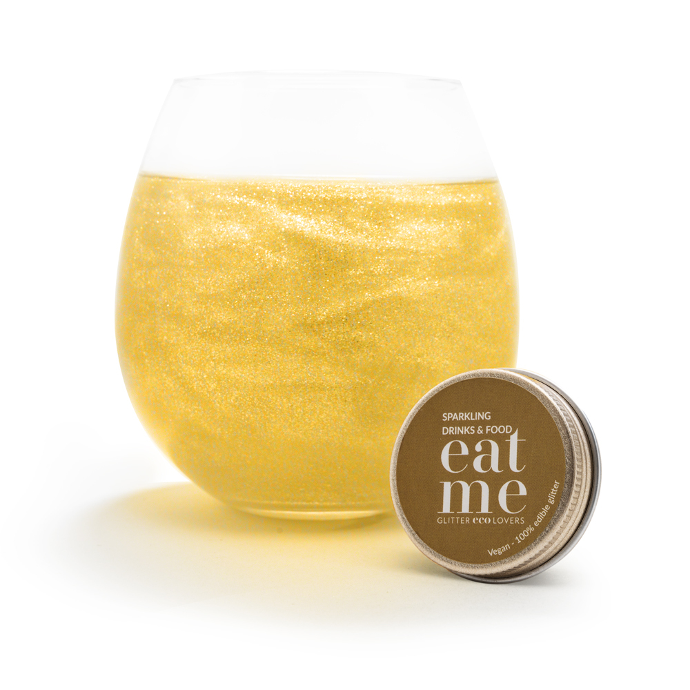 Glitter Eco Lovers Eat Me Gold