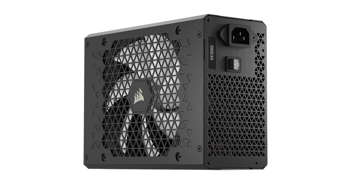 CorsairHX1500i modulaire 1500 watt voeding   (Zwart, 2x 12V-2x6, 5x PCIe)