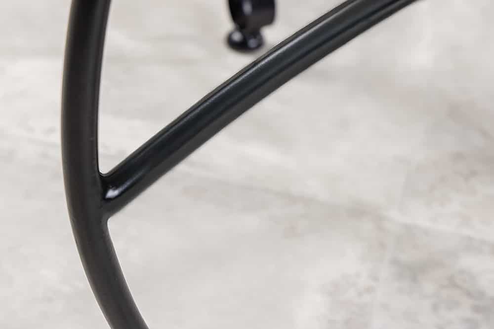 Runder Beistelltisch MARRAKESCH 50cm silber Teetisch abnehmbares Tablett klappbar