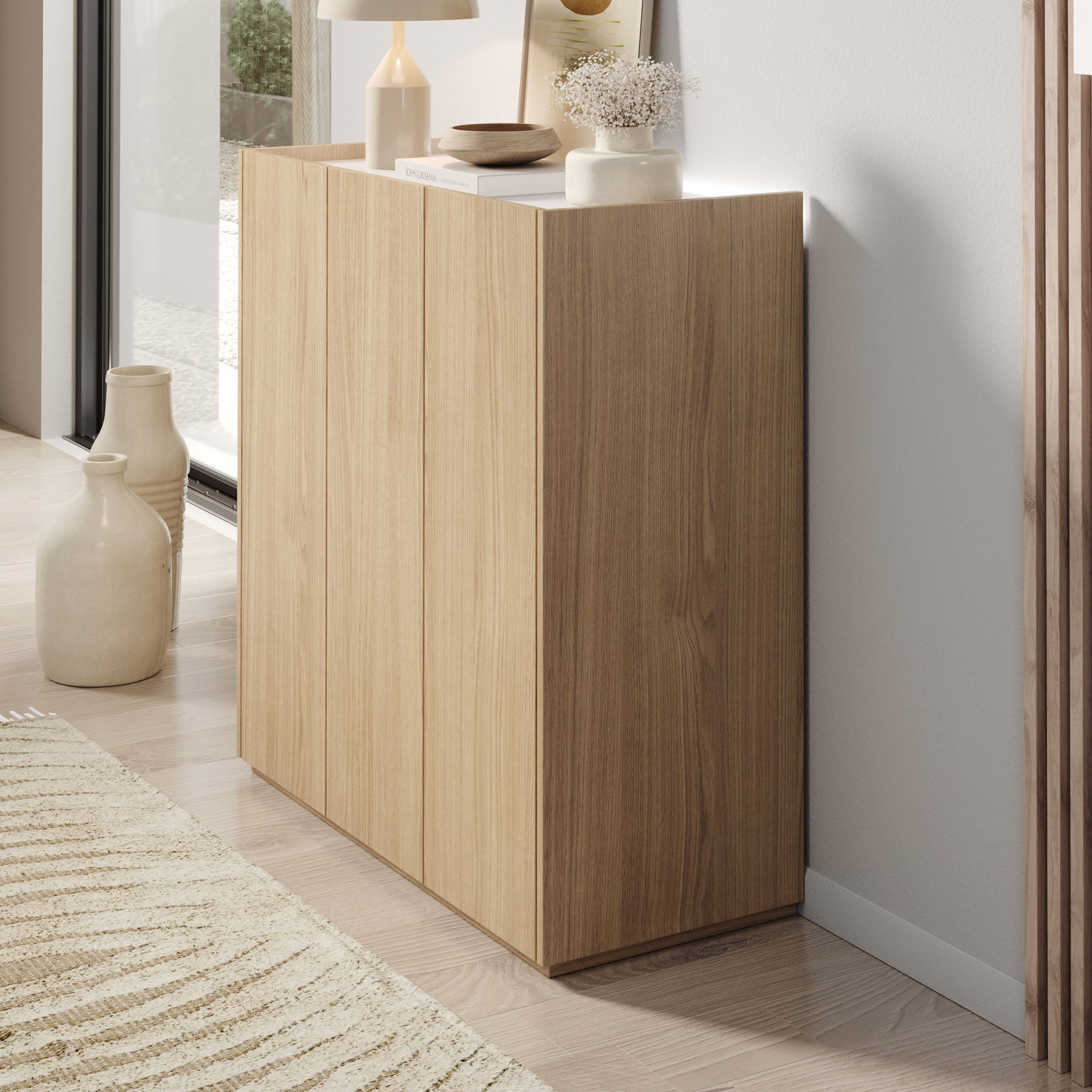 Meubella - Schoenenkast Encore - Eiken - 95 cm