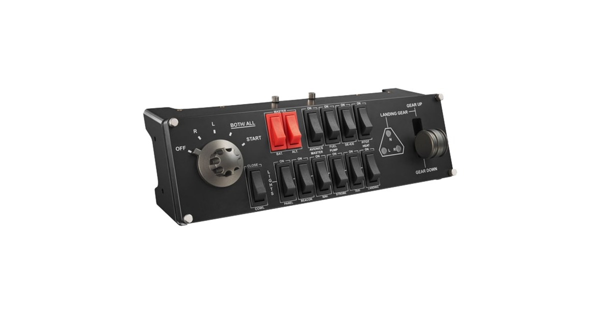 Logitech GSaitek Pro Flight Switch Panel instrumentenpaneel  (Zwart, PC)