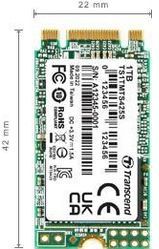 Transcend - MTS425S - M.2 2242 SSD - 1TB - SATA3 B+M Sleutel