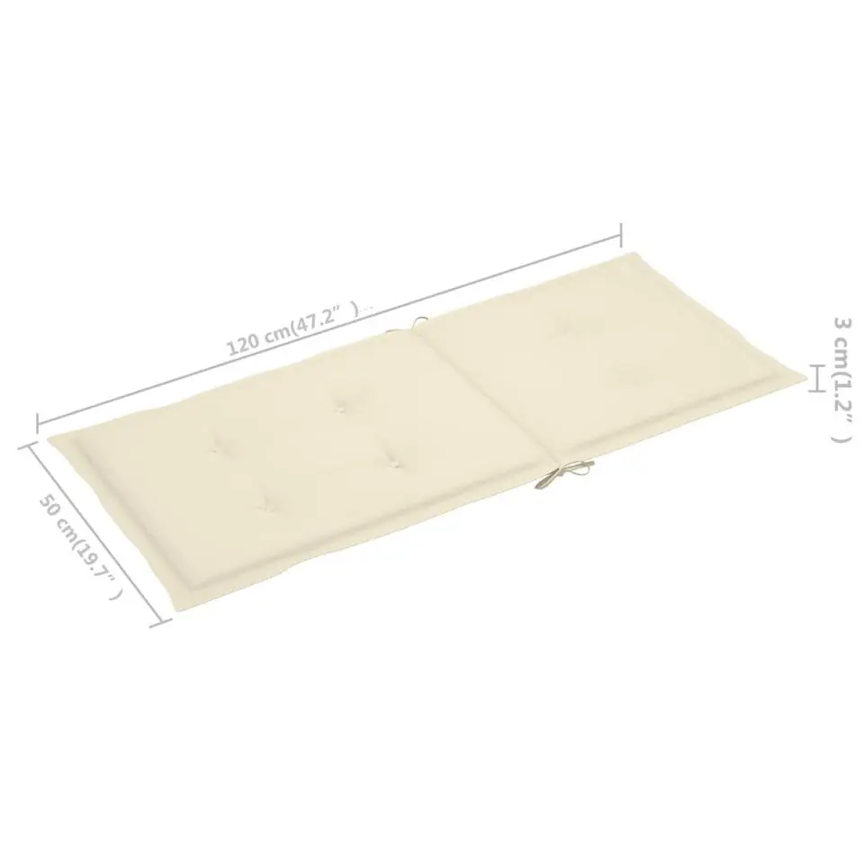 vidaXL - Tuinstoelen inklapbaar met kussens - Massief acaciahout - 6 stuks