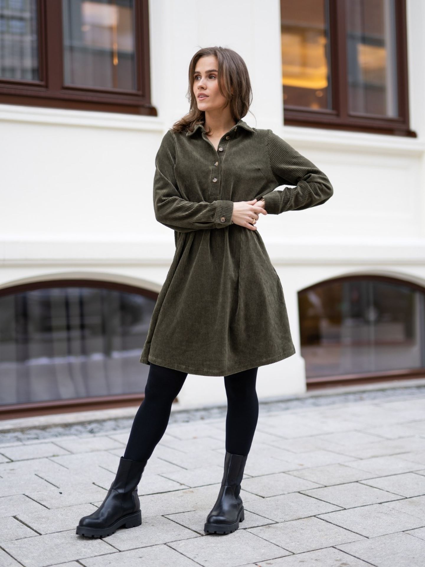 Ane Florina Long Sleeve Dress