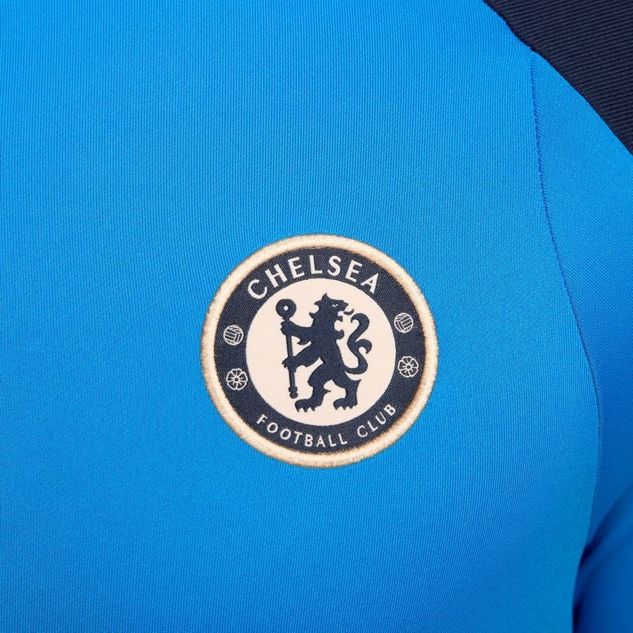 Chelsea Maillot d'Entraînement Dri-FIT Strike Drill - Bleu/Orange