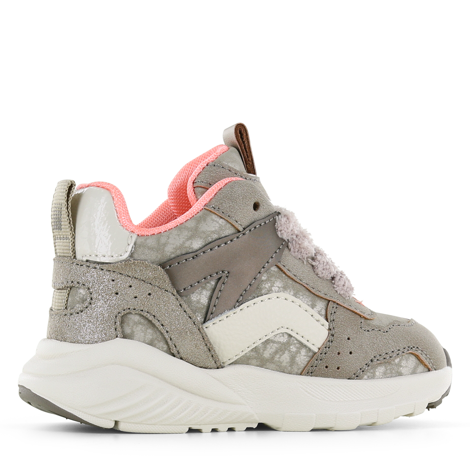Shoesme sportief shiny sneakertje Microfiber nubuck, Suède | Sale