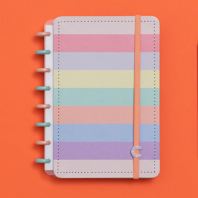 Caderno A5 Arco-Íris Pastel
