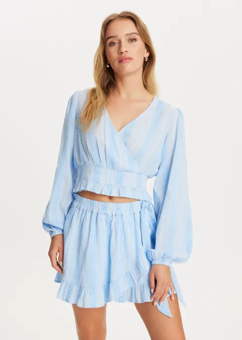 Top met lange mouwen blauw (BLW.L)