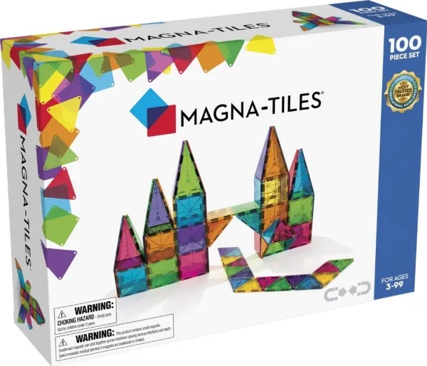 Magna-Tiles Clear Colours 100 pcs