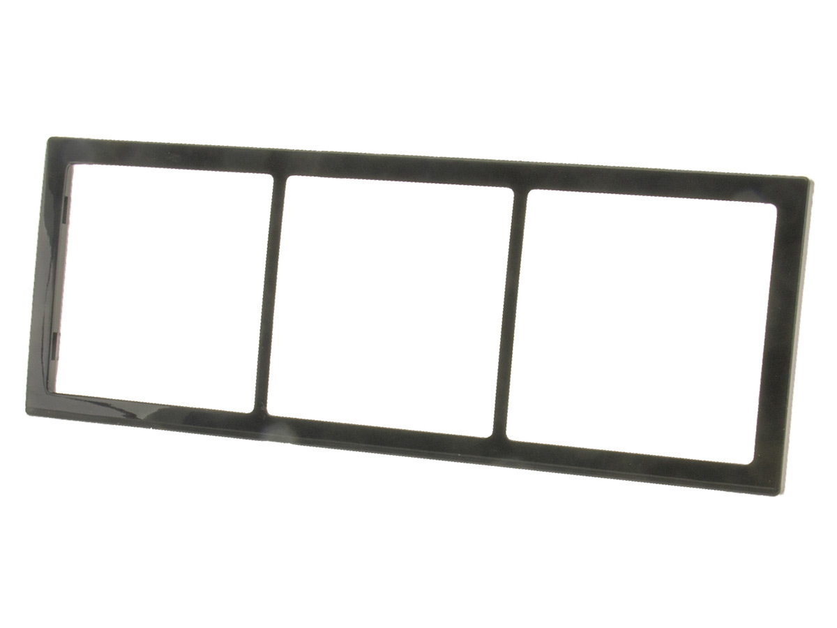 BBA 3-vak stopcontact afdekraam - grey