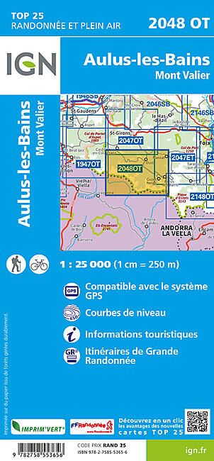 IGN - TOP 25 2048OT AULUS LES BAINS 1 25 000