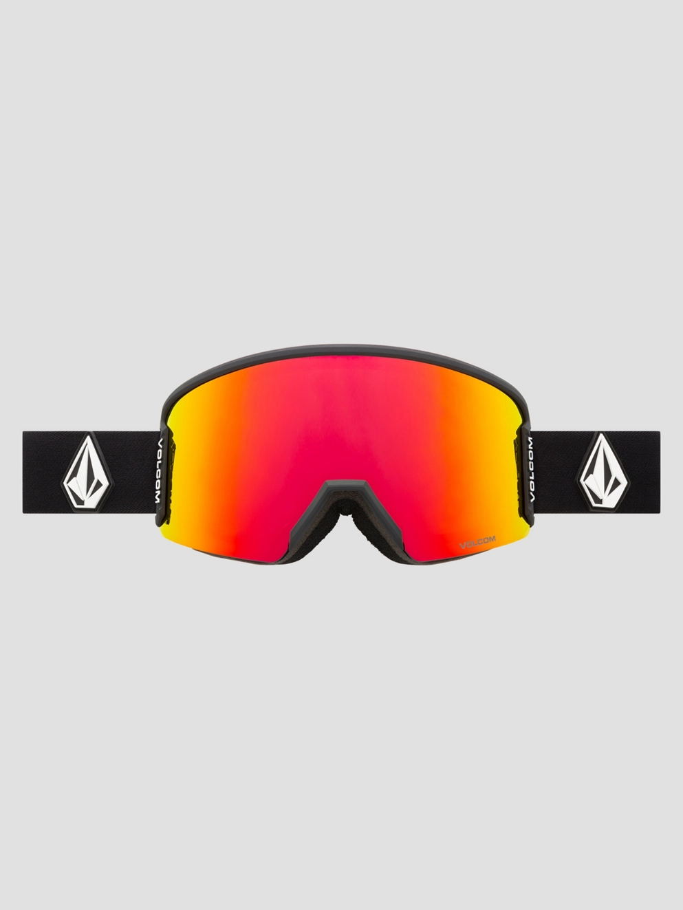 Volcom Garden 2 Matte Black Goggle red chrome