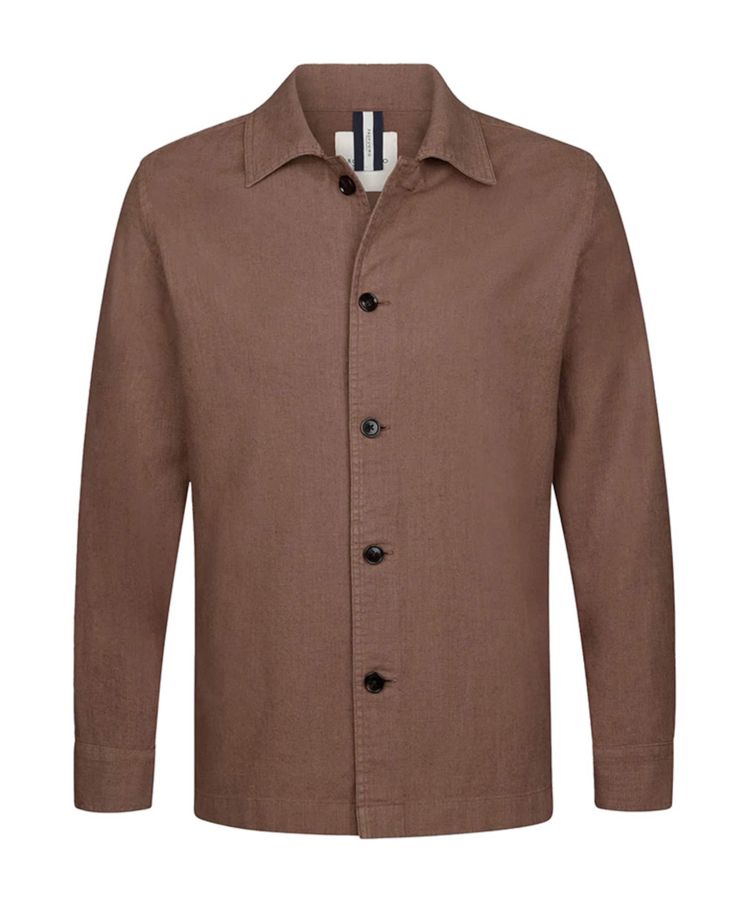 Profuomo Heren overshirt bruin
