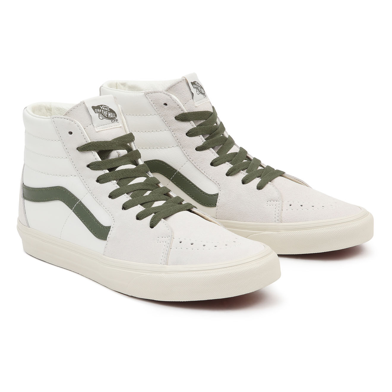 Vans Sneakers en Cuir & Textile SK8-Hi blanc/kaki