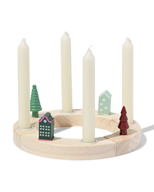 chandelier annuel en bois