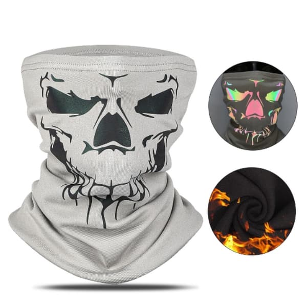 Bandana Mask Ansiktsmaske Halsvarmer Vindtett Balaclava - Grå