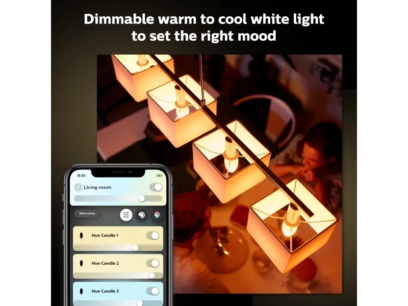 Philips Hue White Kerte - E14 pære
