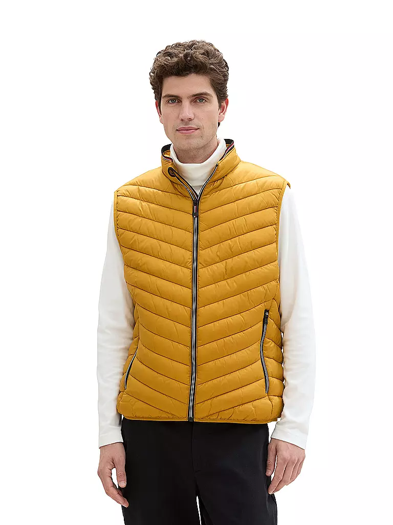 TOM TAILOR Steppgilet gelb