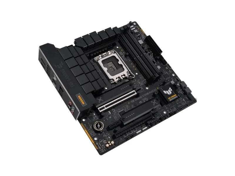 ASUS TUF GAMING B760M-PLUS D4 - Bundkort - micro ATX - LGA1700 sokkel - B760 Chipset - USB-C 3.2 Gen 2x2, USB 3.2 Gen 2, USB 3.2 Gen 1 - 2.5 Gigabit LAN - onboard grafik (CPU påkrævet) - HD Audio (8-kanaler)