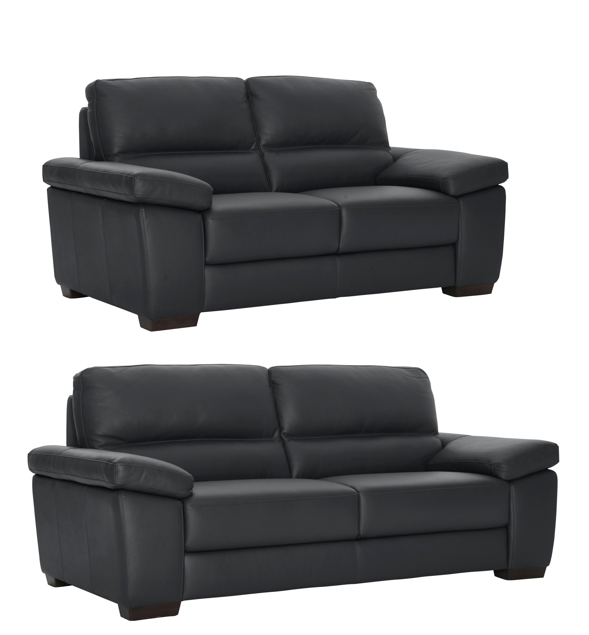 CALIA ITALIA Polstergarnitur »Gaia, hochwertige Garnitur aus 2-Sitzer und 3-Sitzer, edles Design« Set, 2 Stk. tlg. Ledergarnitur, in zwei hochwertigen Lederqualitäten