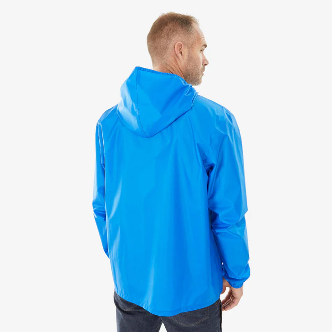 Decathlon Quechua - Jaqueta impermeável masculina Quechua Raincut com meio zíper