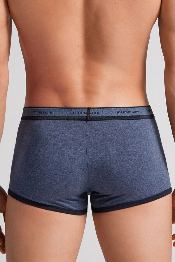 Cuecas boxer em algodão elástico Supima® com logotipo.